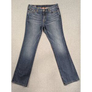 Vintage Lucky Brand Jeans Womens 10 Blue Classic Rider Denim Long Inseam USA Y2K